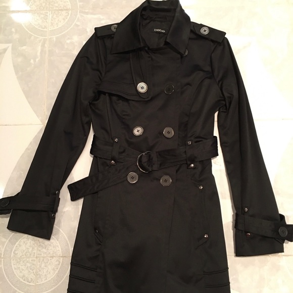 bebe Jackets & Blazers - Trench Coat W/Belted Details on Sleeves